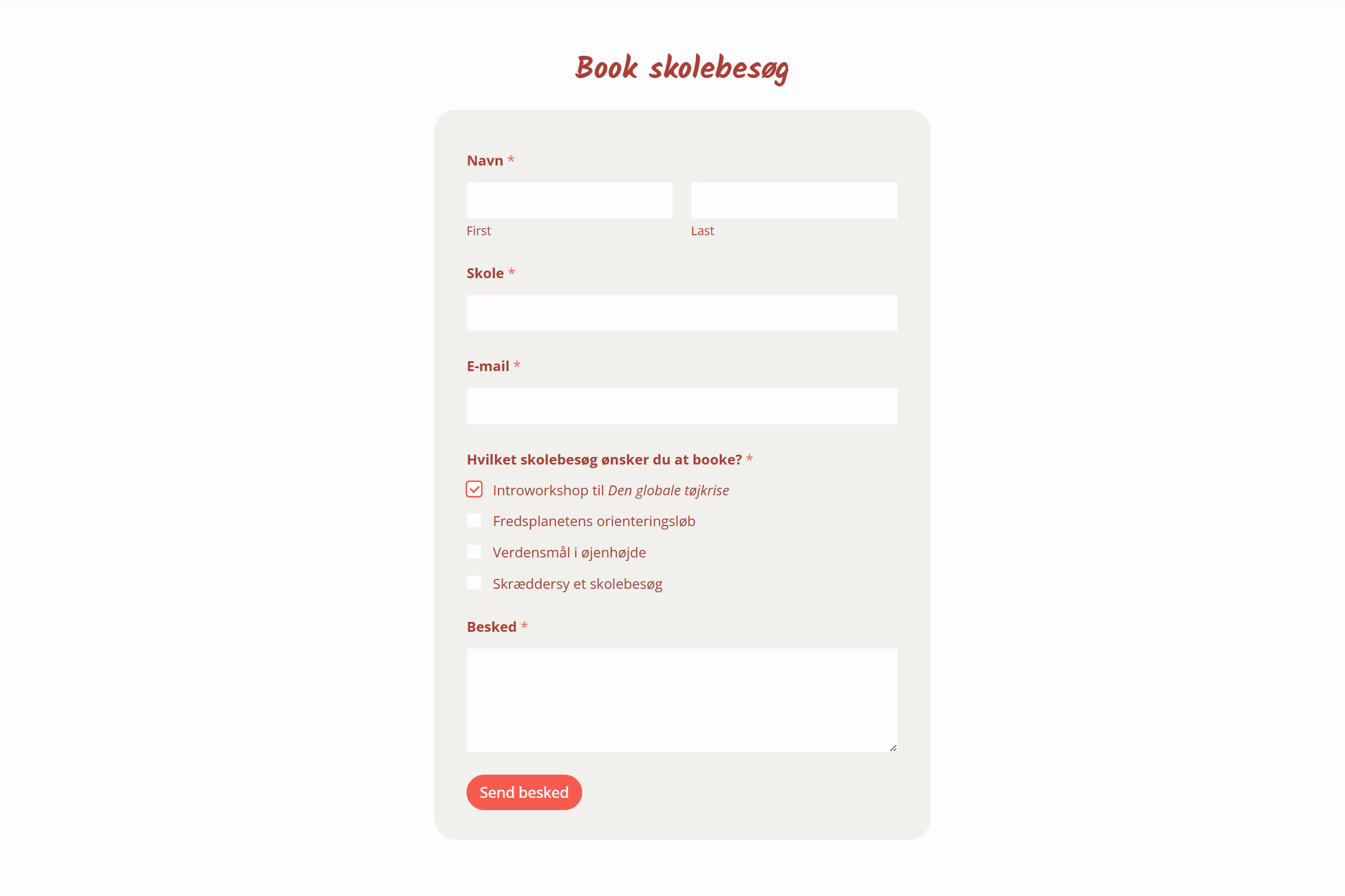 book skolebesøg