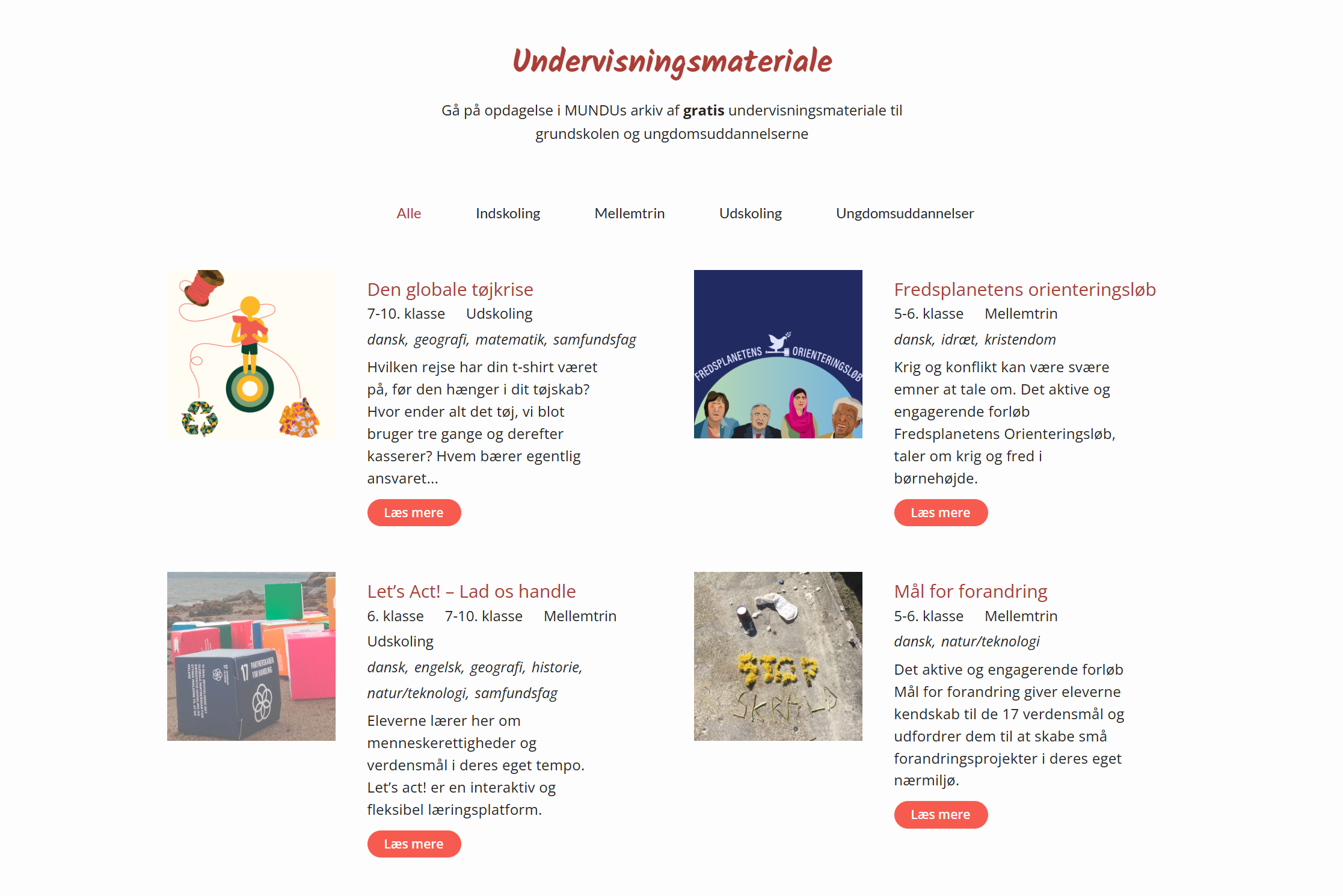 undervisningsmateriale